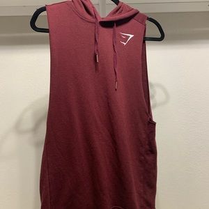 Gymshark maroon cutoff